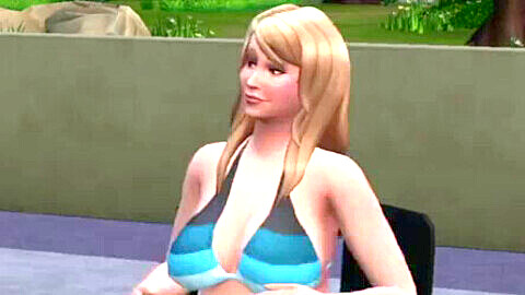 Las traviesas MILFs en Sims 4 calientan el juego como esposas calientes a espaldas de sus maridos.