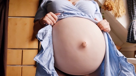 Pregnant belly, pregnant, big pregnant belly