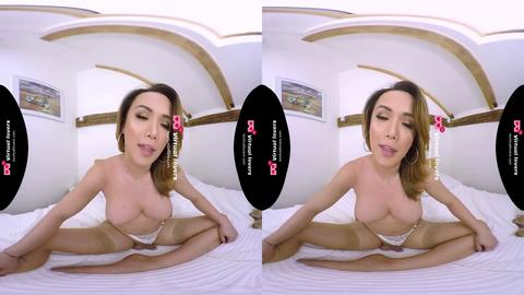 TSVirtuallovers - Ravishing transgender princess babe VR