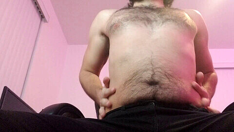 POV desk tugging with Dante Drackis - Gay solo action