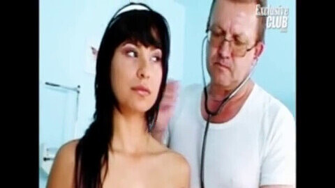 Busty porn star Tera Joy undergoes intense pussy gyno exam by experienced elder doctor