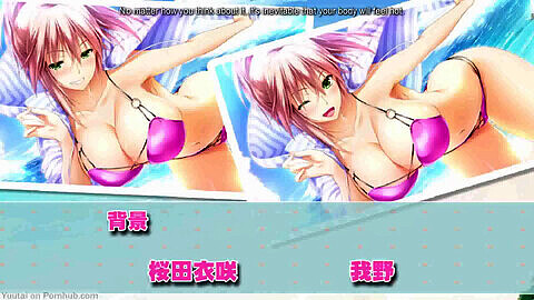 Anime breast smother, ｅｒｏｇｅ, anime swimsuit