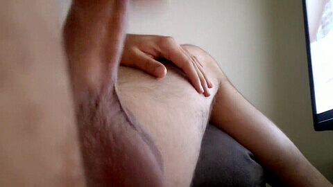Pleasurable moans echo through the room as I passionately penetrate her pussy from a captivating camera angle
