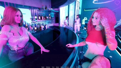 Girls having a steamy night out: sexy game time in 3D POV