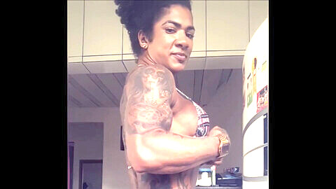 Kink, muscular woman, abs