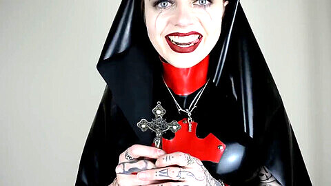 Blasphemy, latex nuns, blasphemy bible satanic joi
