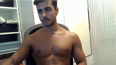 Twink webcam, muscle hunk, indian cumshot