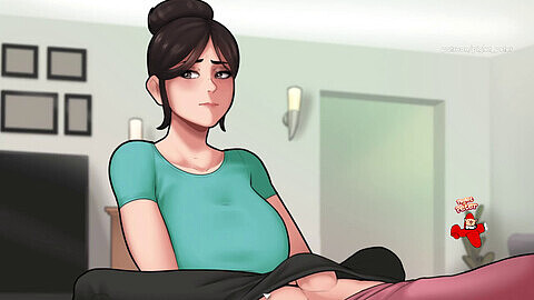 Animated game, mom, 2d porn