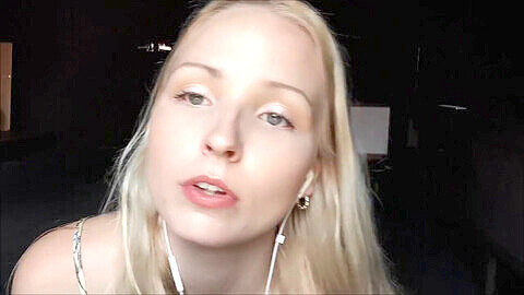 Blonde babe, asmr network, drizzling