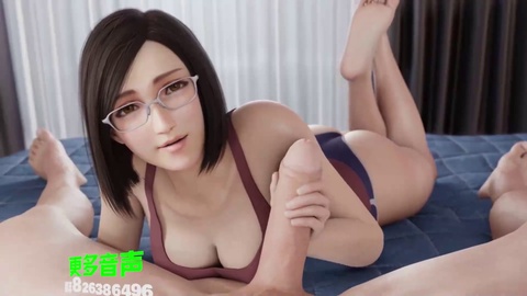 Sensual ASMR moaning with deep-voiced Chinese girl