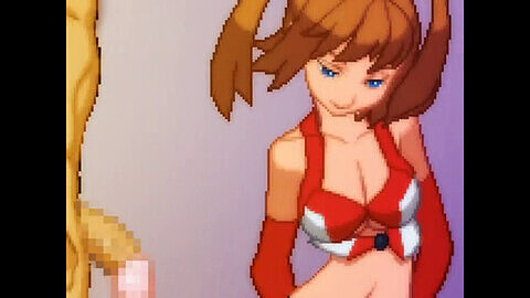 Pixel, pixel girl, anime girl stabbed navel
