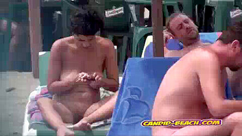 Spying on gorgeous naked women at the beach - Naturists gone wild!