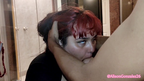 Fondling ALISON's massive tits and sucking deep until I explode on her beautiful face