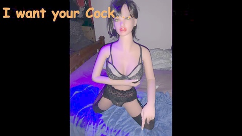 Real doll, stockings suspenders, pornhub sex video