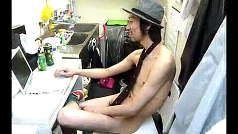 Japanese naked festival, naked office workers, embarrassed naked male