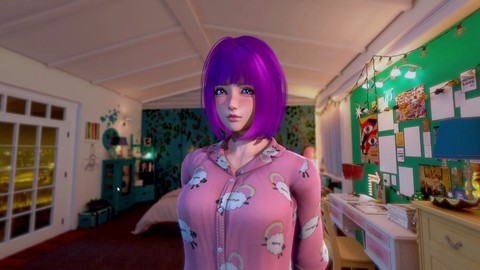 Élève japonaise dans une performance de peep show