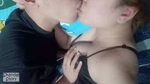 Brother step sister sex, 18 year old, hot kissing sex