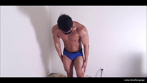 Muscle cumcontrol, muscle wrestling worship, asian muscle hunk