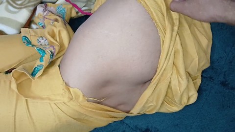 Desi mother-in-law gets fucked while sleeping on the couch - Hindi porn with tight juicy pussy of the mother-in-law